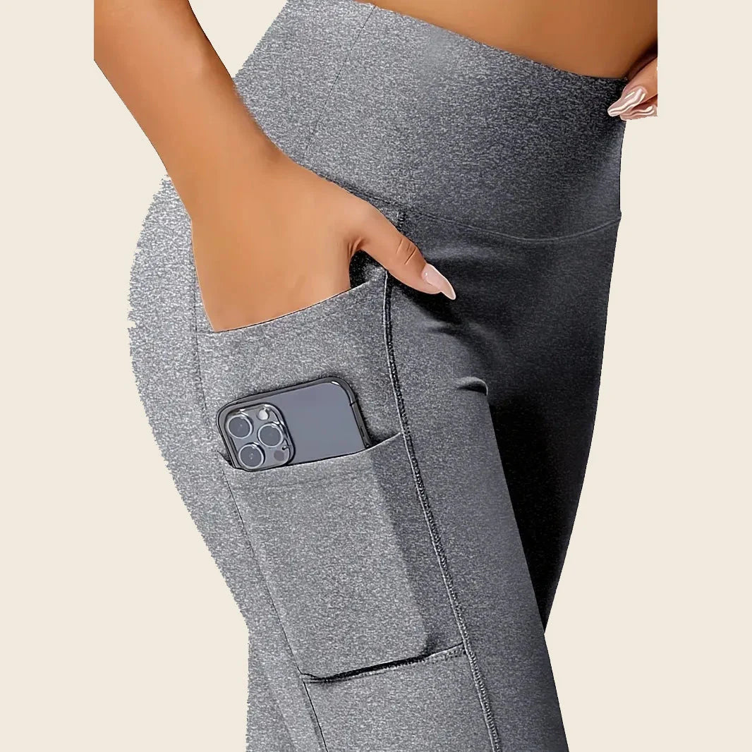 High Rise Butt Lifting Seamless Leggings with Phone Pockets