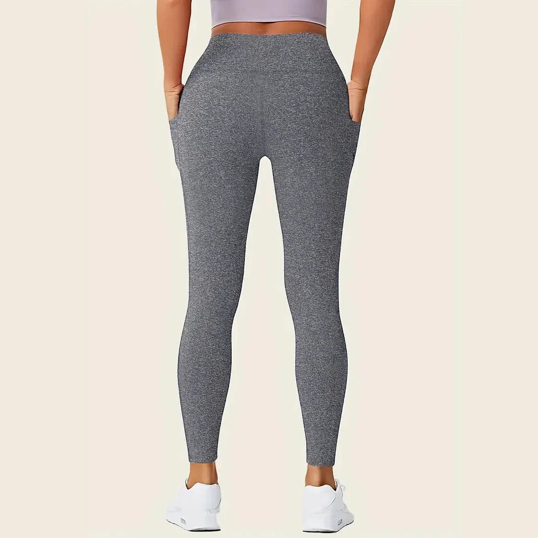 High Rise Butt Lifting Seamless Leggings with Phone Pockets