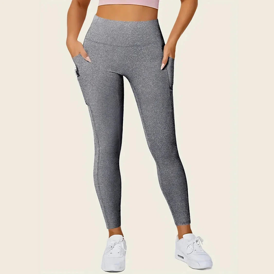 High Rise Butt Lifting Seamless Leggings with Phone Pockets