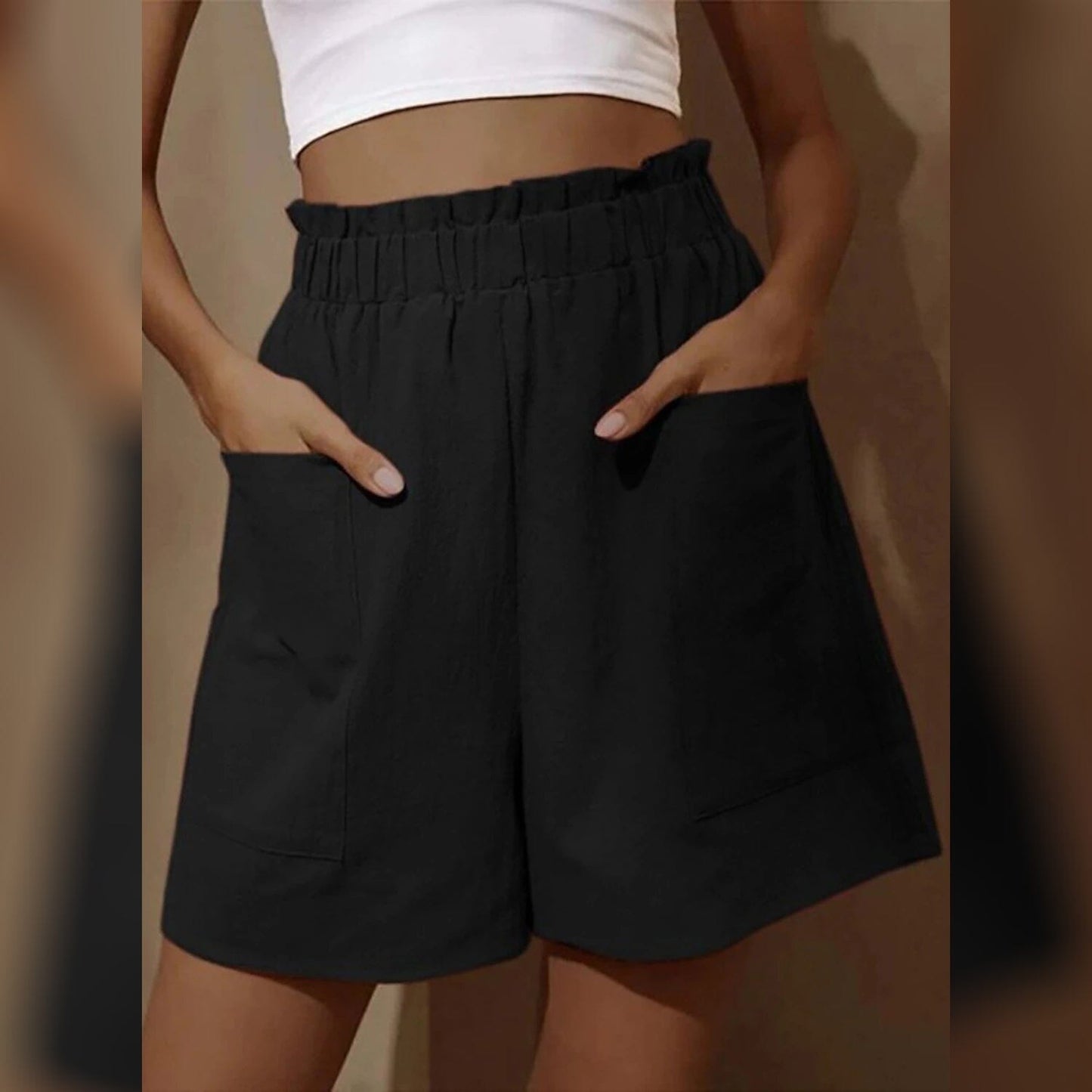Women's Basic Essential Casual/Sporty Wide Leg Bermuda Shorts